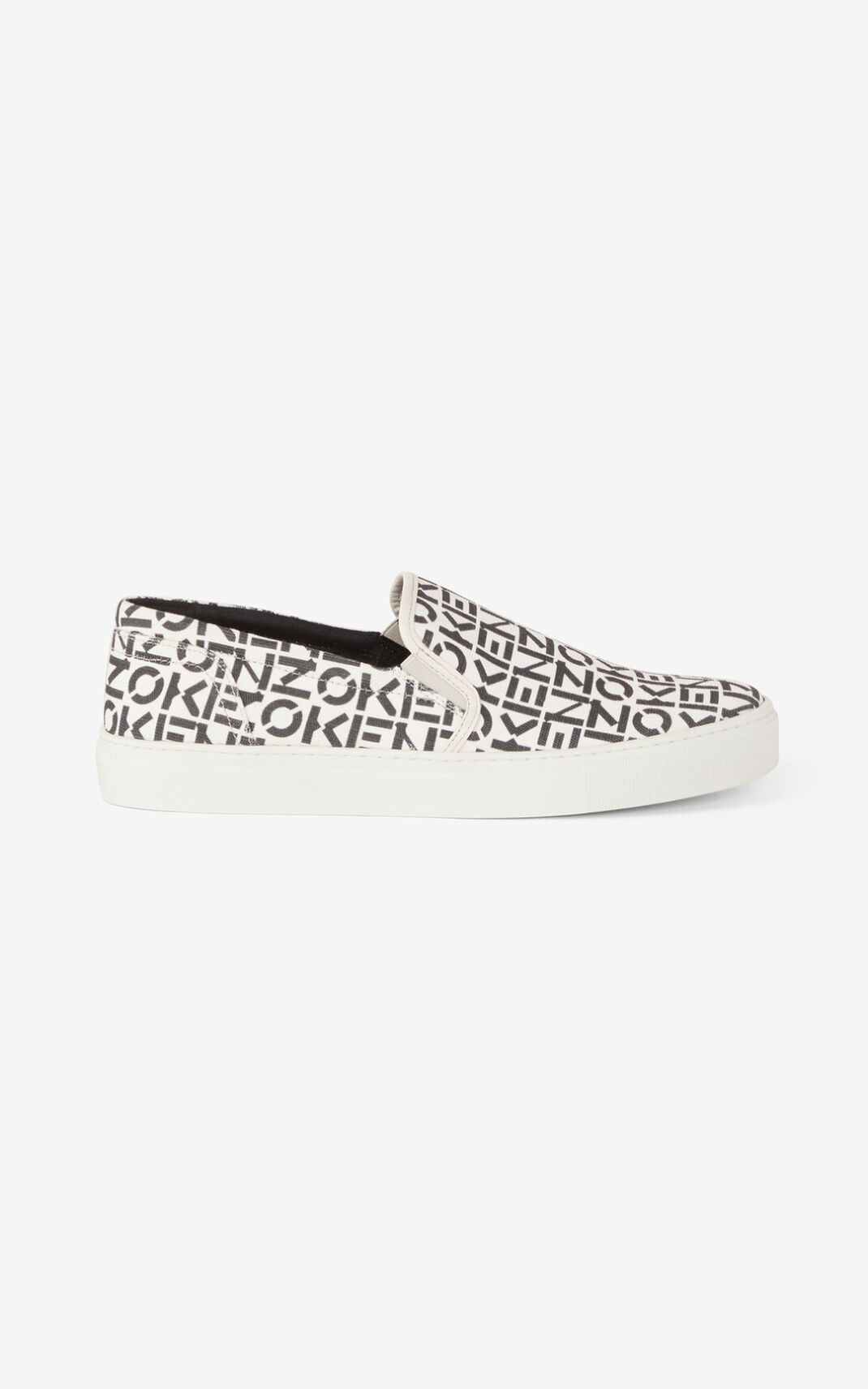 Baskets Kenzo Homme K Skate Monogram laceless Grise QWCBJ-5243